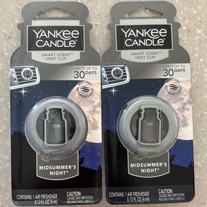 Yankee Candle Midsummer's Night Black Vent Clip Air Freshener (2-Pack)